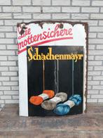 Duits emaille bord Schachenmayr wol, Verzamelen, Ophalen, ., ., .