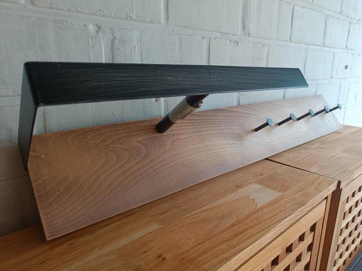 Eiken wandkapstok met haak, Huis en Inrichting, Kasten | Wandmeubels, Zo goed als nieuw, Ophalen