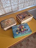 3 antieke vintage blikken  dozen, Antiek en Kunst, Ophalen