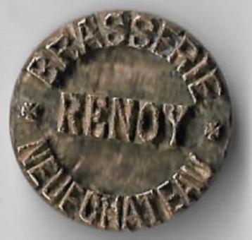 Unieke Oude stempel BRASSERIE RENOY NEUFCHATEAU beschikbaar voor biedingen