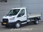 Ford Transit 130pk Kipper Dubbellucht Trekhaak Euro6 Kipper, Auto's, Stof, Euro 6, 4 cilinders, Wit