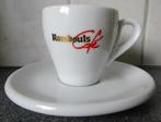 Vintage koffietas (espresso/mokka) + ondertas Rombauts, Ophalen of Verzenden, Zo goed als nieuw, Porselein, Kop en/of schotel