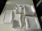 Wit servies, Huis en Inrichting, Ophalen, Gebruikt, Porselein, Bord(en)