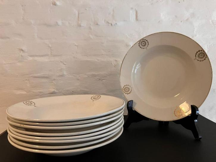 Antieke soepborden 'Nimy', Antiek en Kunst, Antiek | Servies los, Ophalen
