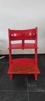Trip trap stoel + beugel Stokke rood, Kinderen en Baby's, Kinderstoelen, Ophalen, Zo goed als nieuw