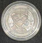 2 Pièces en Argent pur 999% Alien 1oz 2022+1/2oz Alien 2021, Postzegels en Munten, Edelmetalen en Baren, Ophalen, Zilver