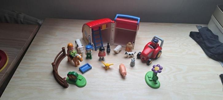 Ferme Playmobil 1,2,3, Kinderen en Baby's, Speelgoed | Playmobil, Zo goed als nieuw, Complete set, Ophalen of Verzenden