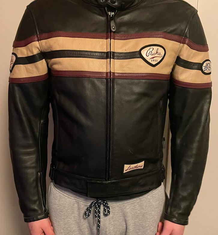 Leren motorvest Richa Daytona, Motoren, Kleding | Motorkleding, Jas | leer, Heren, Tweedehands, Ophalen of Verzenden