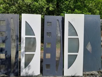 Panneaux porte pvc aluminium gris anthracite, blanc.  beschikbaar voor biedingen