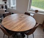 Eettafel + stoelen, Huis en Inrichting, Tafels | Eettafels, Overige materialen, 100 tot 150 cm, 100 tot 150 cm, Rond