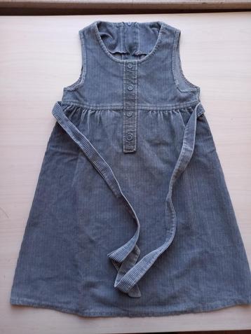 Robe grise à plancher taille 110 pour fille, Enlèvement ou Envoi, Utilisé, Fille, Robe ou Jupe