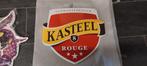 Kasteelbier Rouge reclamebord, Ophalen, Nieuw, Reclamebord, Plaat of Schild, Overige merken