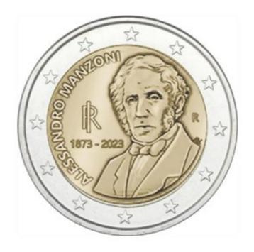 2 euros Italie 2023 Alessandro Manzoni, Enlèvement ou Envoi, Italie, 2 euros