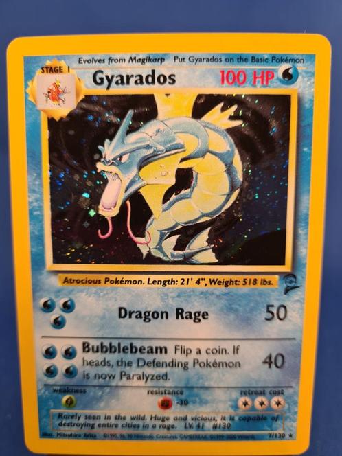 Gyarados 7/130 - Base Set 2, Hobby en Vrije tijd, Verzamelkaartspellen | Pokémon, Gebruikt, Verzenden