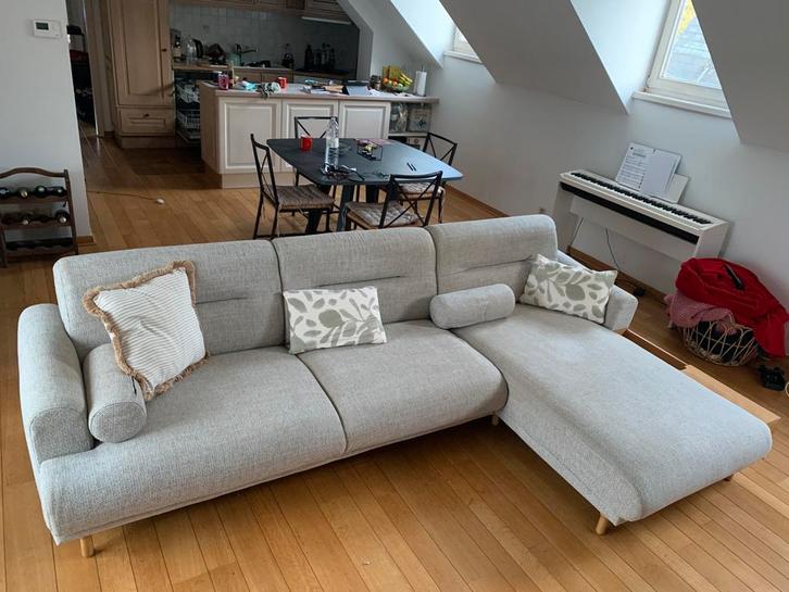 Canapé 3 places avec méridienne., Maison & Meubles, Canapés | Coins salons complets, Utilisé, Enlèvement