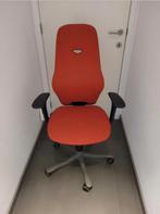 Chaise de bureau ergonomique Kinnarps 6/8 rouge rembourrée, Comme neuf, Chaise de bureau, Ergonomique, Rouge