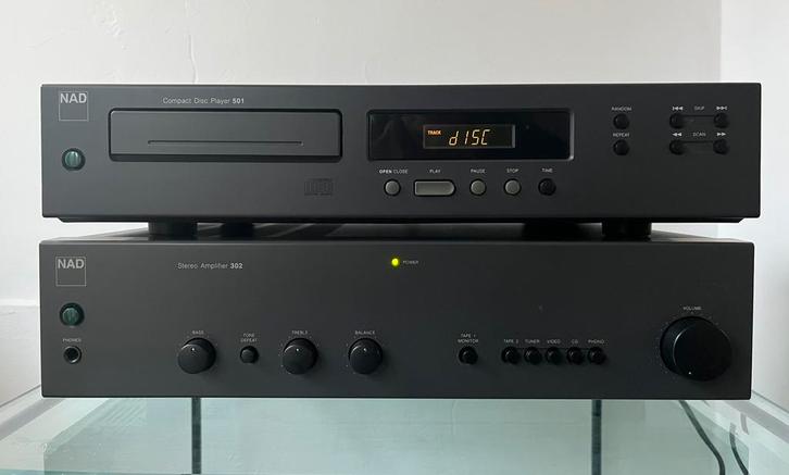 NAD 302 versterker en NAD 501 cd-speler, Audio, Tv en Foto, Stereoketens, Refurbished, Ophalen of Verzenden