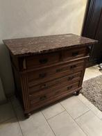 Commode ladenkast Eik., Huis en Inrichting, 5 laden of meer, Eikenhout, Zo goed als nieuw, Vintage eik massief.