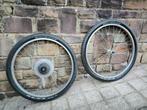 Aluminium fietswielen met Bontrager 26 x 2.0-band, Fietsen en Brommers, Fietsonderdelen, Mountainbike, Zo goed als nieuw, Bontrager