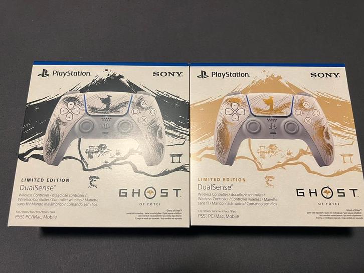 Ghost Of Yotei Dualsense Gold Of Black, Games en Spelcomputers, Spelcomputers | Sony Consoles | Accessoires, Nieuw, PlayStation 5