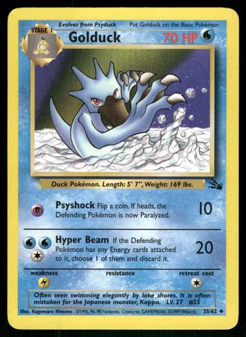 Golduck 35/62 - Fossil (EX) beschikbaar voor biedingen