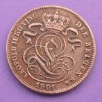 1901 1 centime NL, Postzegels en Munten, Munten | België, Verzenden, Metaal, Losse munt