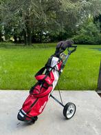 Wilson deep red junior golf set met trolley, Overige merken, Set, Gebruikt, Ophalen