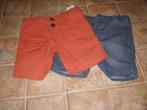 2 t shirts-grain de blé en h&m+2 shorts jbc-maat 80, Kinderen en Baby's, Babykleding | Maat 80, Ophalen, Zo goed als nieuw, Jongetje