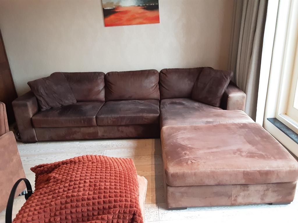 Salon in alcantara 3delig lengte 280 cm breedte 95 cm, Ophalen