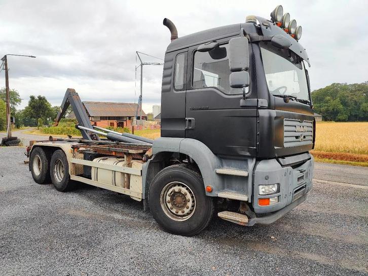 MAN TGA 26.350 6x4 Container AJK Euronorm 3 (bj 2005), Auto's, Vrachtwagens, Bedrijf, Te koop, MAN, Diesel, Euro 3, Handgeschakeld