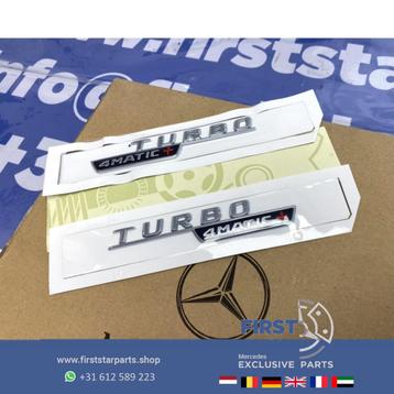 W177 C118 H247 TURBO 4 MATIC + ZIJSCHERM LOGO SET L/R A45S C beschikbaar voor biedingen