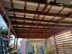 Houten mobilhome carport met wanden, Tuin en Terras, Overkappingen, Ophalen, Gebruikt, Carport