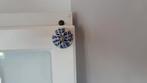 Vintage porseleinen kastgrepen in delfts blauw, Ophalen, Gebruikt