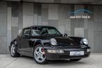 Porsche 911 / 964 Carrera 4 Cabrio Manueel Oldtimer / LEDER, Auto's, 4 zetels, Cabriolet, Zwart, Leder
