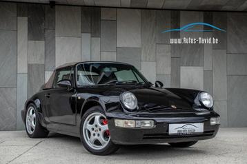 Porsche 911/964 Carrera 4 Cabrio manuelle Oldtimer/cuir, Cuir, Achat, Entreprise, Cabriolet