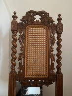 Paire de chaises vintage de style espagnol richement sculpté, Antiquités & Art, Curiosités & Brocante, Enlèvement