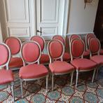 Lot de 10 chaises style louis XVI garnies à l'ancienne., Enlèvement