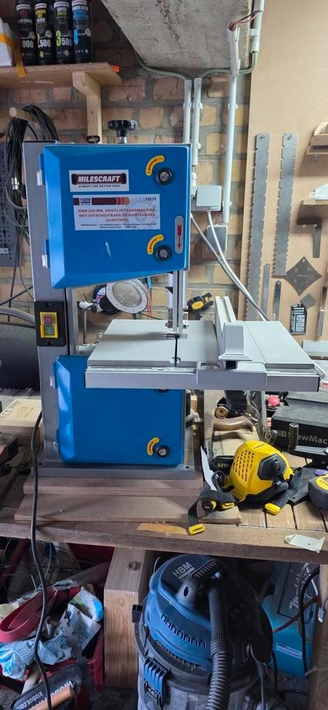 Hbm 200mm lintzaag machine tafelmodel, Doe-het-zelf en Bouw, Gereedschap | Zaagmachines, Zo goed als nieuw, Lintzaag, Ophalen