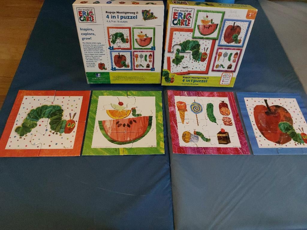 Puzzel rupsje nooit genoeg, Ophalen, Minder dan 10 stukjes, Gebruikt, 2 tot 4 jaar