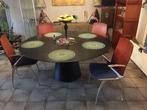 4 vintage / design armstoelen / Dining Chairs, Huis en Inrichting, Stoelen, Ophalen, Gebruikt, Metaal, Vier