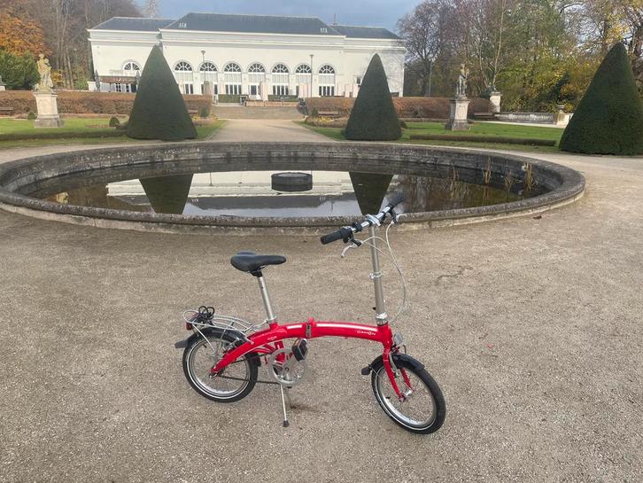 DAHON CURVE D3 Rood VOUWFIETS, Fietsen en Brommers, Fietsen | Vouwfietsen, Nieuw, Heren, Dahon, Totaal opvouwbaar, Versnellingen
