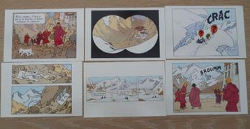 carte postale tintin au tibet