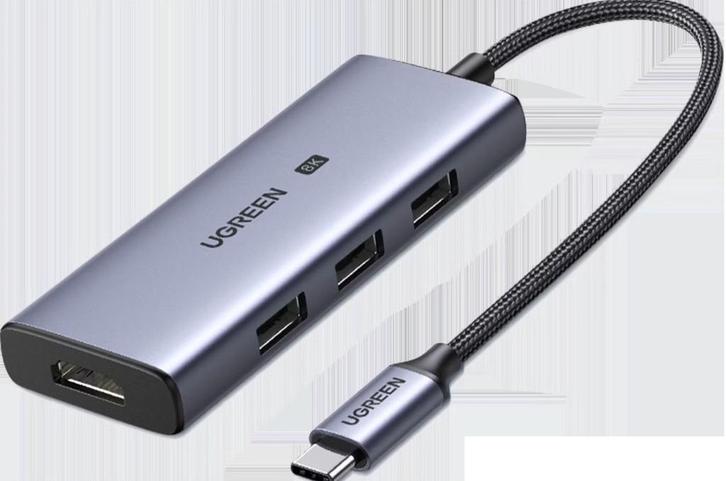 Ugreen USB-C naar HDMI Hub 3x USB 3.0, Computers en Software, Pc- en Netwerkkabels, Nieuw, Ophalen of Verzenden