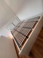 Wit tweepersoons bed 140cm, Huis en Inrichting, Slaapkamer | Bedden, Ophalen, Overige materialen, Gebruikt, Wit