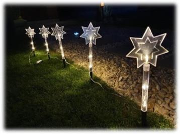 Tuinspies Ster LED 5 stuks met timer 36cm hoog beschikbaar voor biedingen