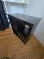 IKEA 2 meubels KALLAX zwarte plank met deuren 79*79, Ophalen, Gebruikt