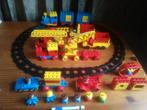 Duplo met treintjes, spoor, auto, vrachtwagens, brandweer..., Verzenden, Gebruikt, Complete set, Duplo