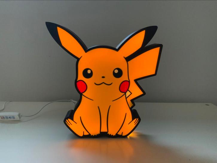 3D-geprinte LED Nachtlamp – Pikachu Lichtbox, Huis en Inrichting, Slaapkamer | Nachtkastjes, Nieuw, Kunststof, Ophalen