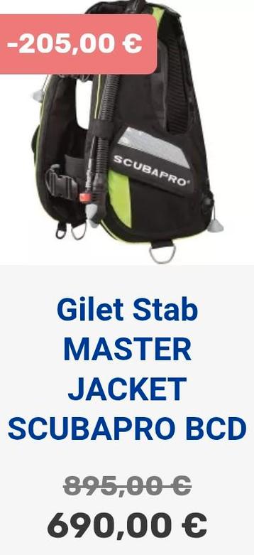 Gillet stab MASTER JACKET SCUBAPRO  beschikbaar voor biedingen
