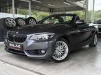 BMW 218 Cabrio 218iA_NAVI_JANTES ALU_BAUTO_CUIR_LED, Auto's, BMW, Automaat, 4 zetels, Bedrijf, Lederen bekleding